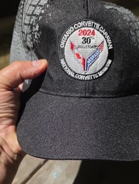 Ontario Corvette Caravan 2024 Black Embroidered Baseball Cap